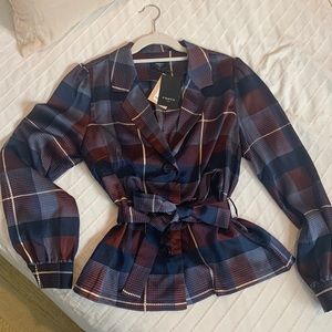 Frnch Paris tie waist blouse